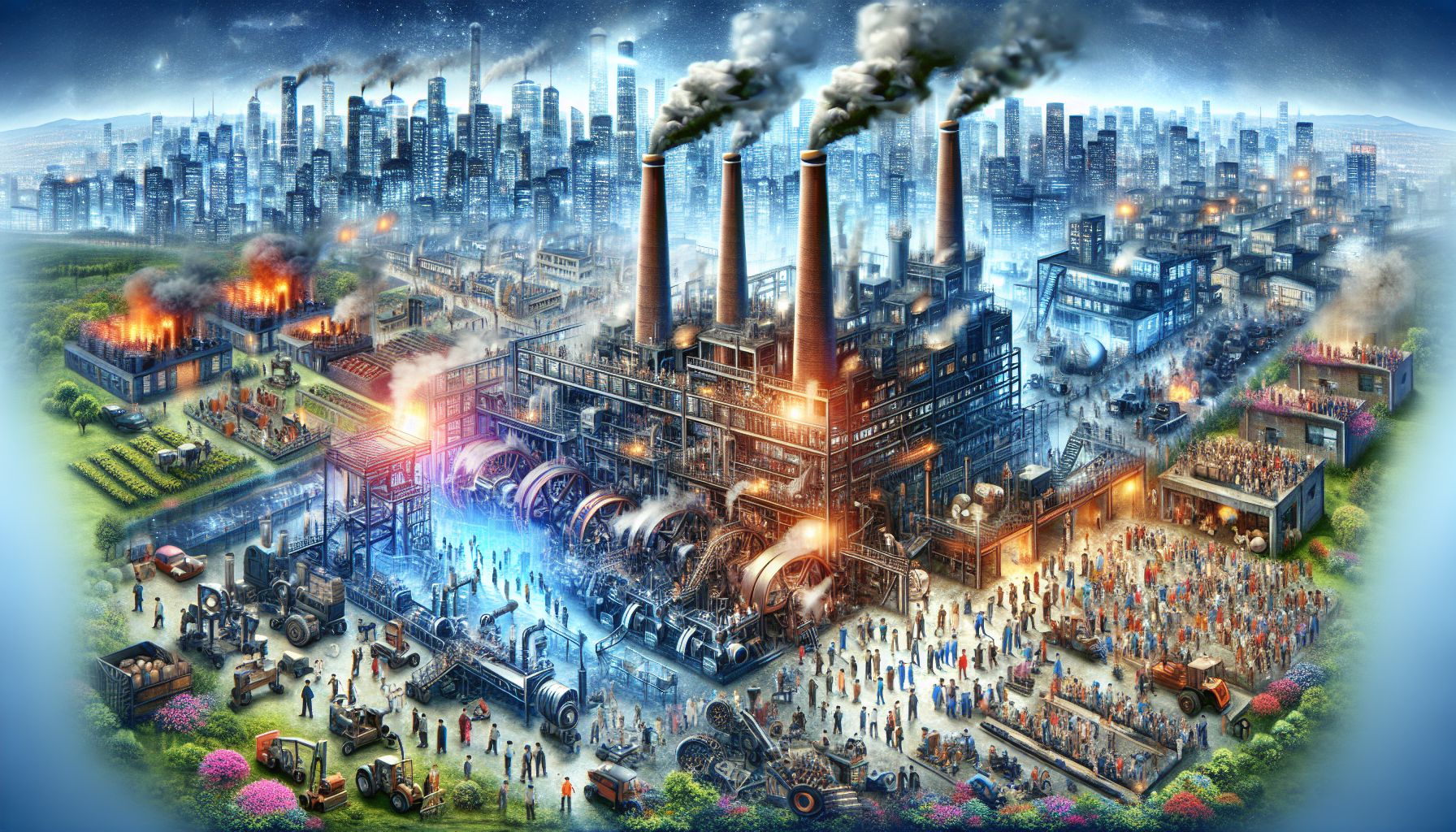Industrialisering og produktion: En ny æra af fremgang og udfordringer